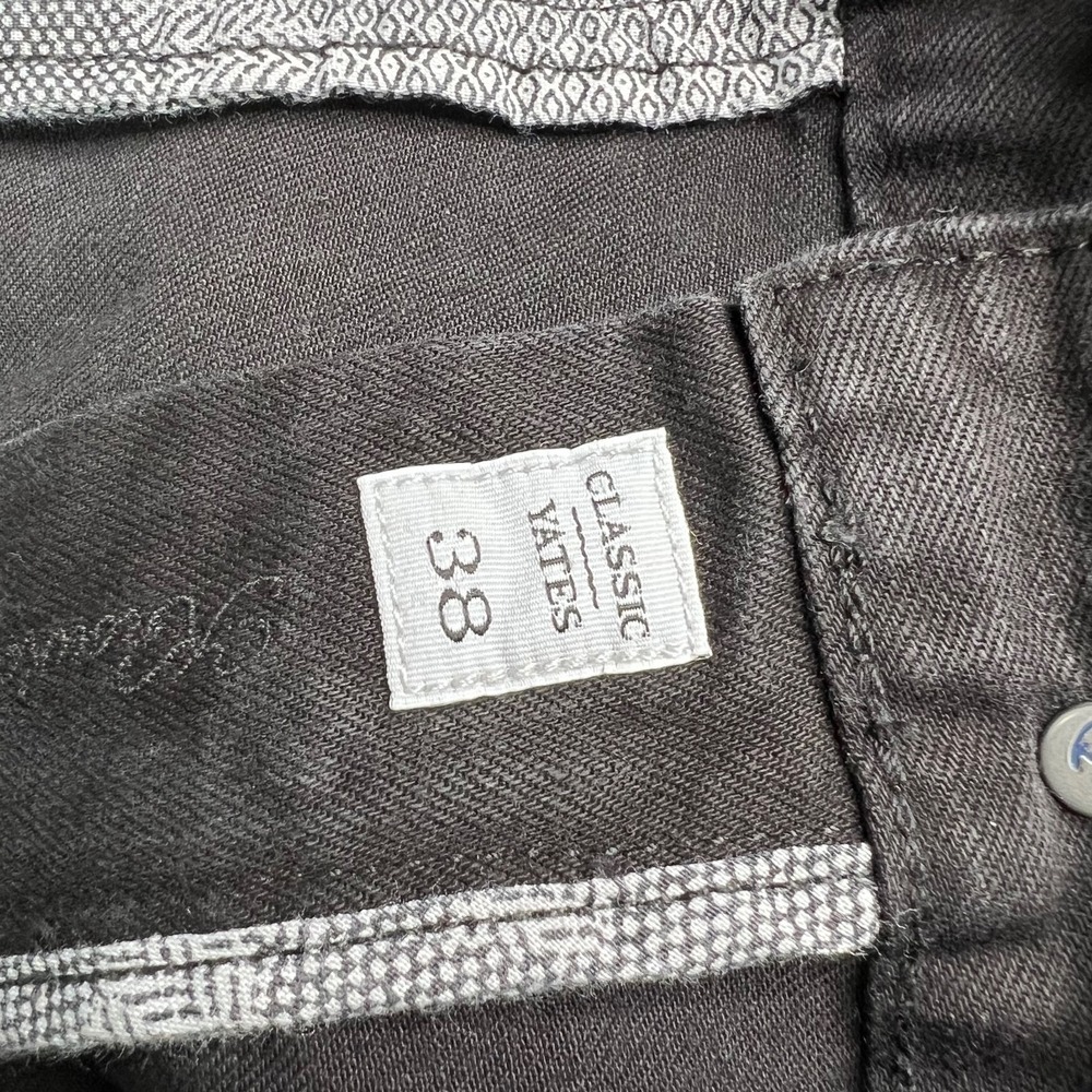 Robert Graham Classic‎ Yates Jeans Mens 38x36 Black Dark Denim Straight Casual - Picture 14 of 16